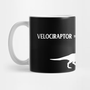 Distanceraptor Divided By Timeraptor Velociraptor Mug